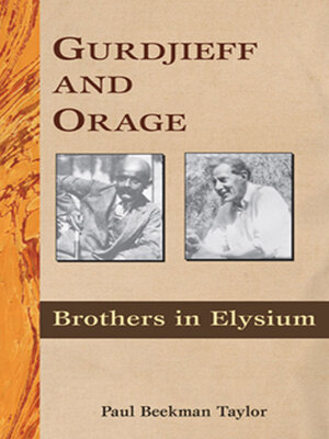 cover image of Gurdjieff and Orage